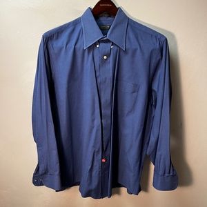 Arrow Blue Dress Shirt, Long Sleeve, 17.5 34/35